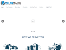 Tablet Screenshot of midasmaids.com